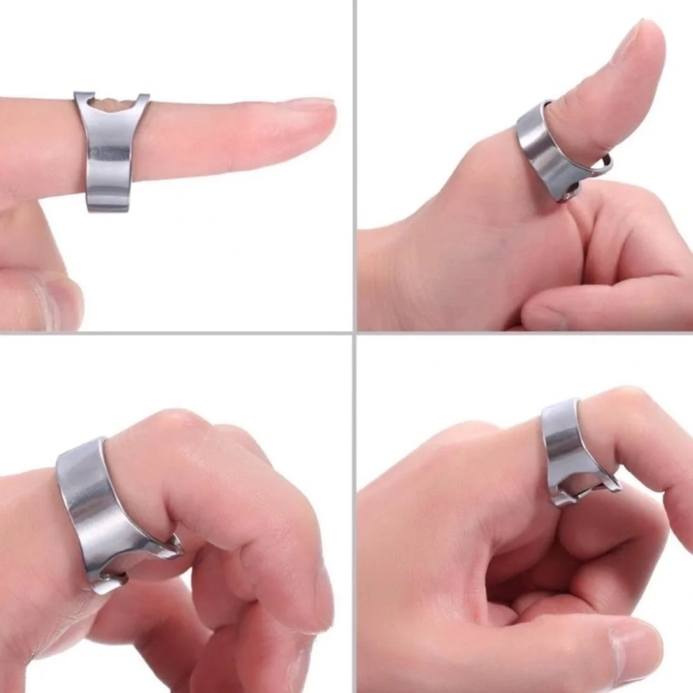 💞 New Red Metal One Size Bottle Opener Ring